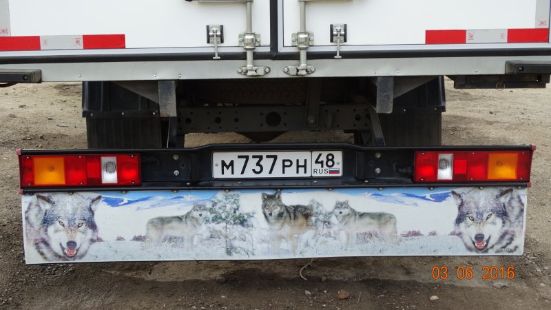 Брызговики на Газель задние длинные