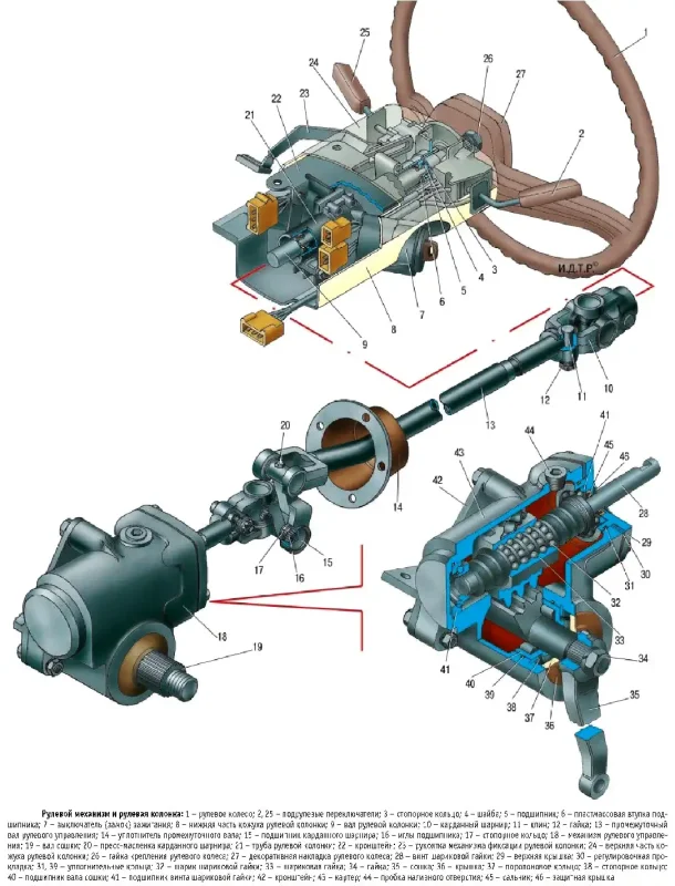 Рулевая колонка Газель 3302