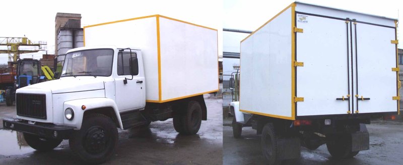 ГАЗ 3309 габарит будки изотерм