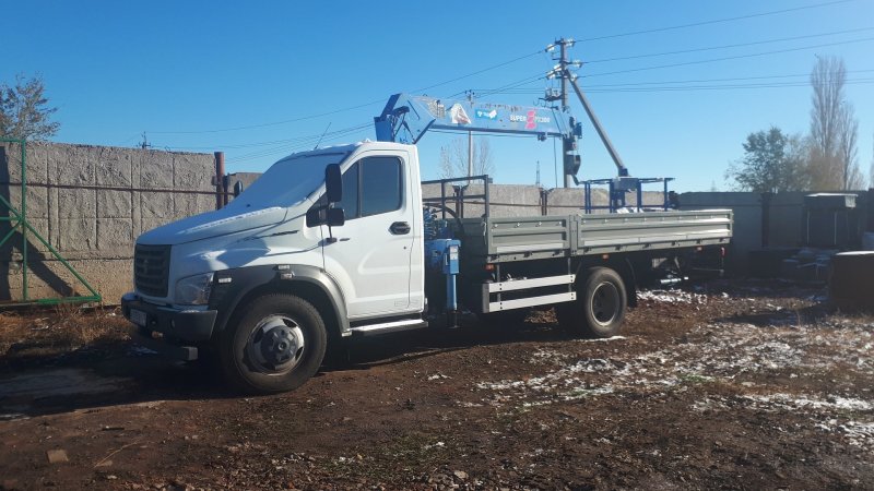 ГАЗ 3309 бортовой КМУ