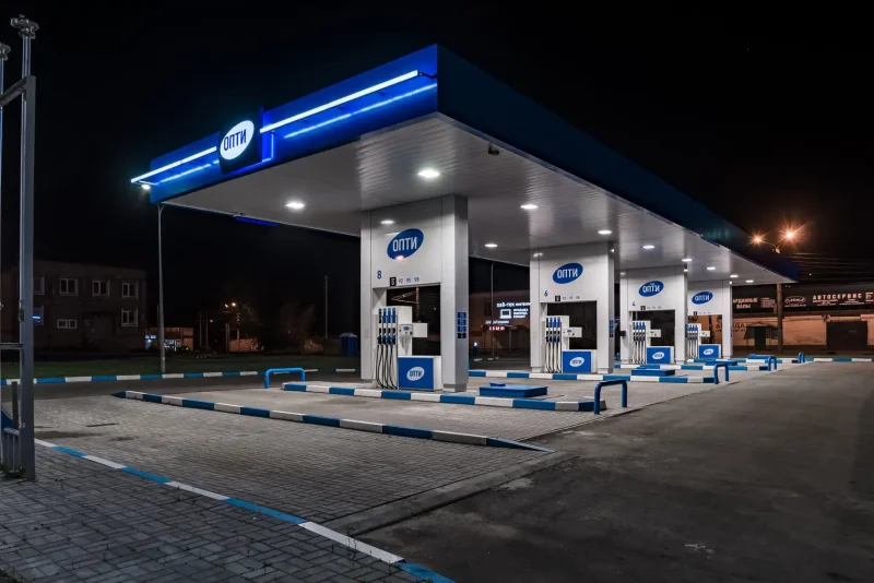 АЗС Газпром газомоторное топливо