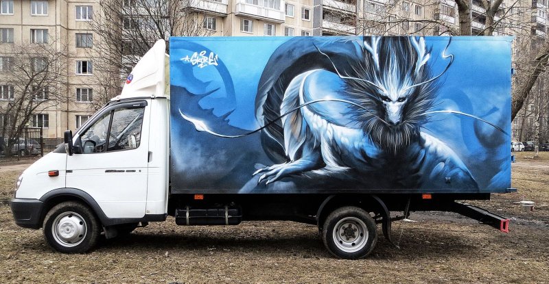 Аэрография на Газель