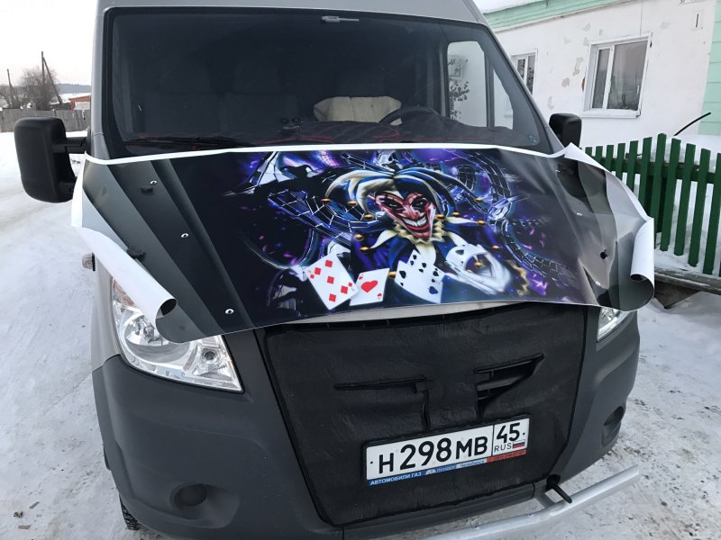 Наклейка на капот Газель Некст