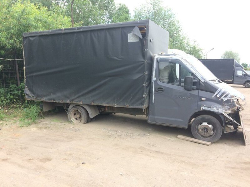 Газель Некст черная ДТП