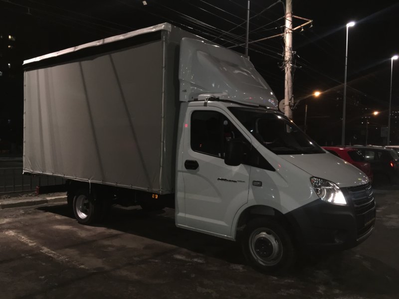 Газель Некст зимой затонированная