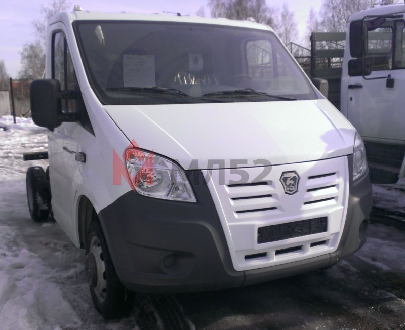 Защита переднего бампера Газель next