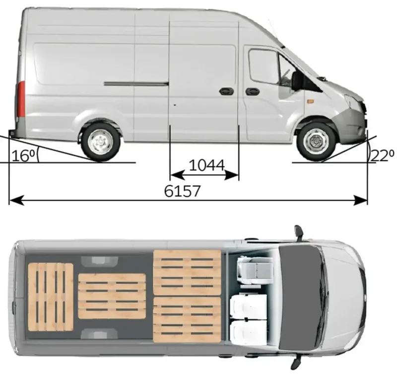 Газель 3302 габариты кузова