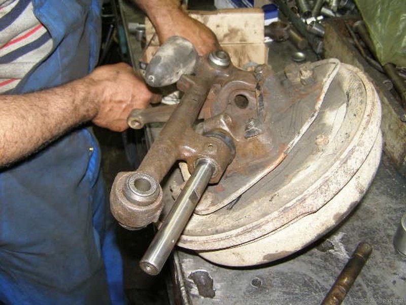 Сборка шкворней Газель
