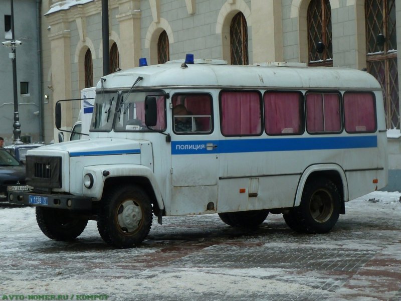 Грузовик Технопарк ГАЗ 3307 милиция/полиция (ct10-055-22) 1:43