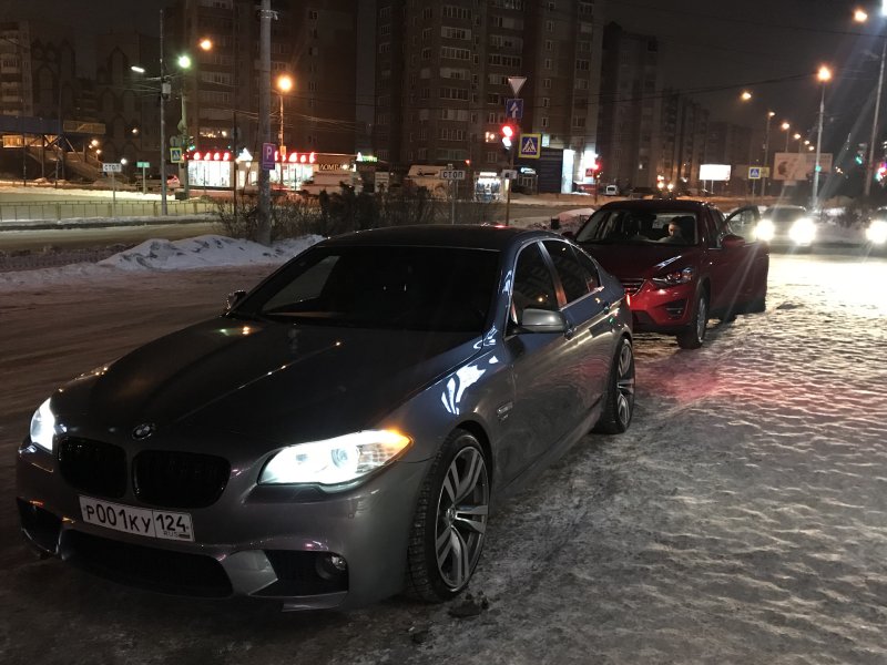 BMW 5 f10 ночь