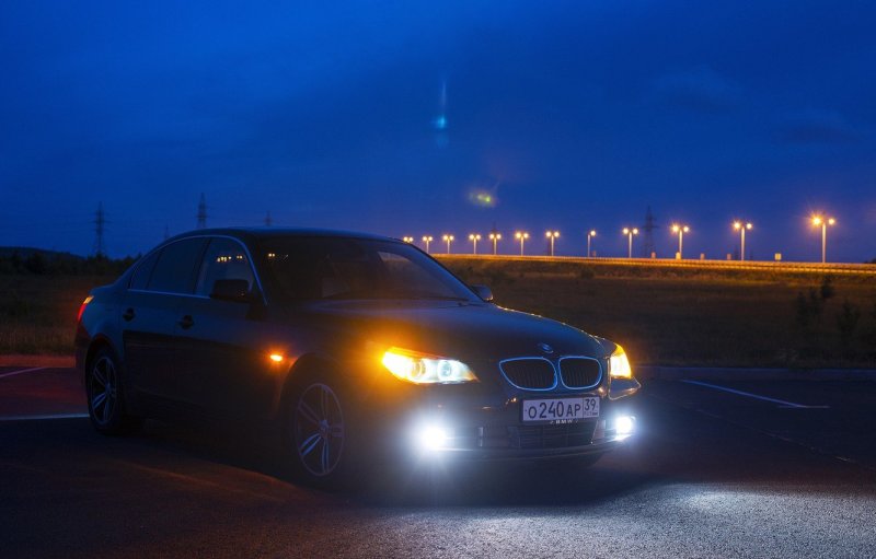 BMW m5 e60 ночью