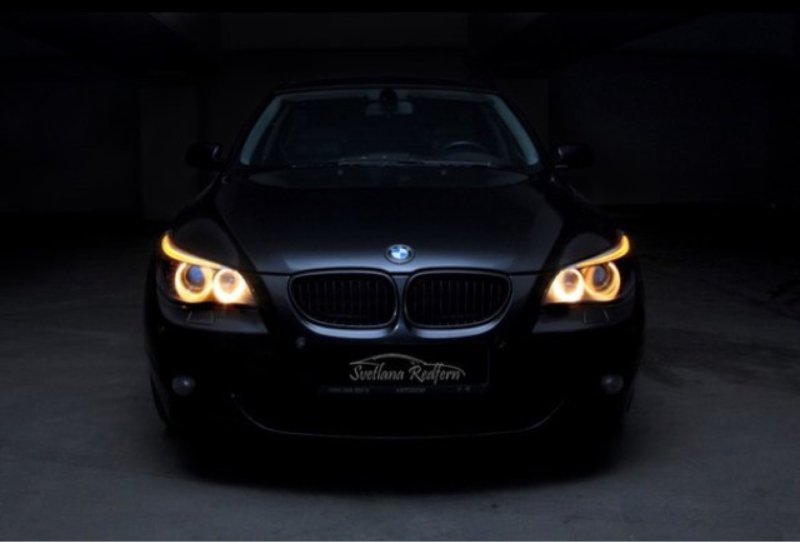 BMW e60 ночью