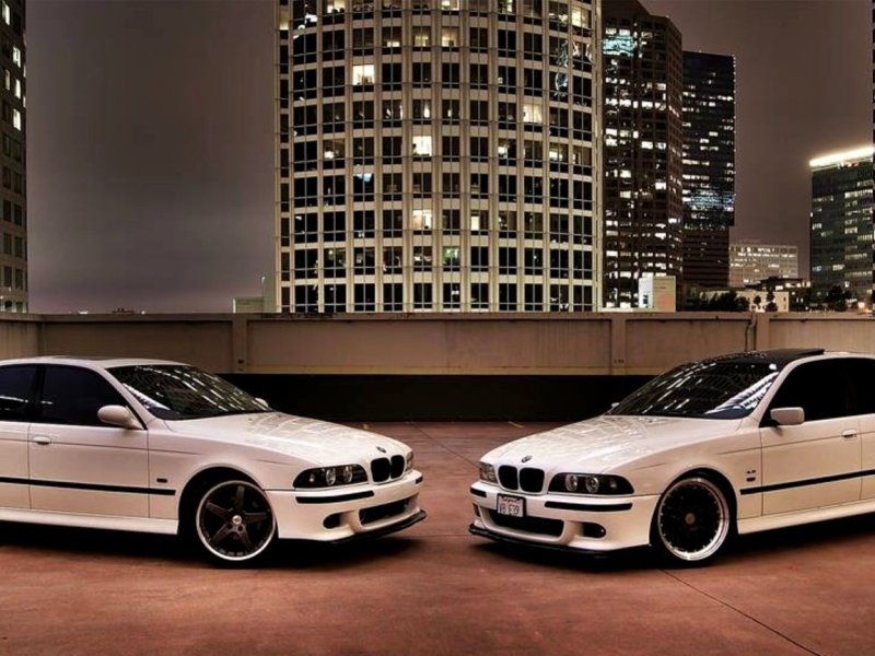 BMW e39 белая