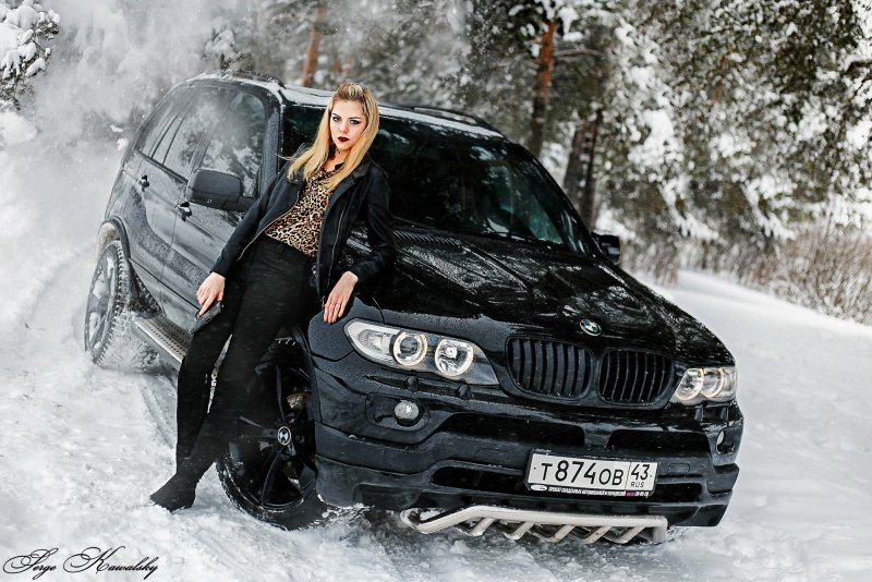 BMW x5 e53 и девушки