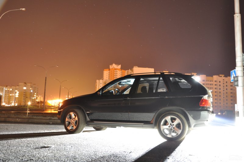 BMW x5 e53 зимой