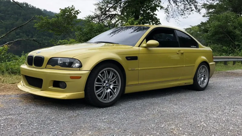BMW m3 e46 желтая