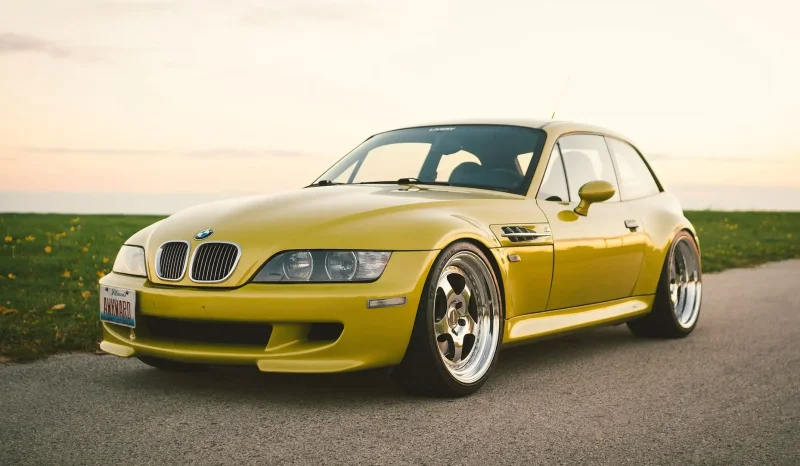 BMW z3 желтая