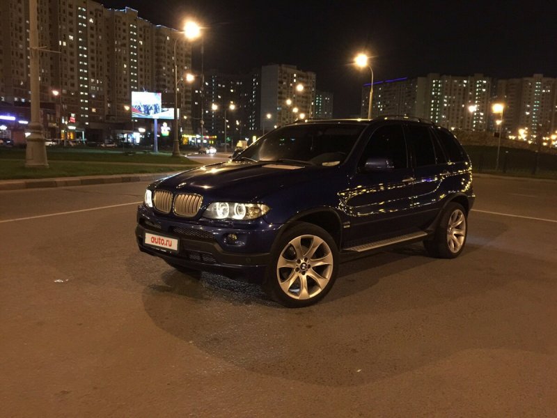 БМВ х5 е53 черный тонированный