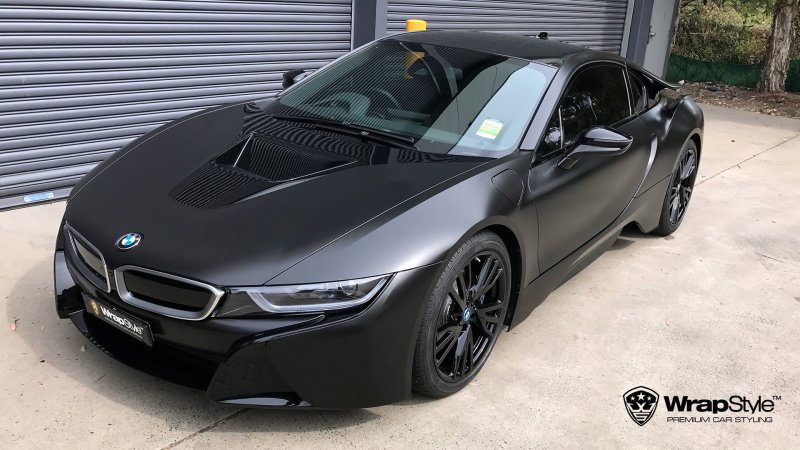 BMW i8 2021 Black матовый