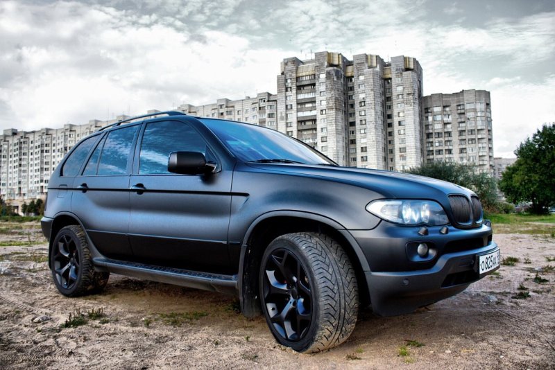 BMW x5 e53 черные диски