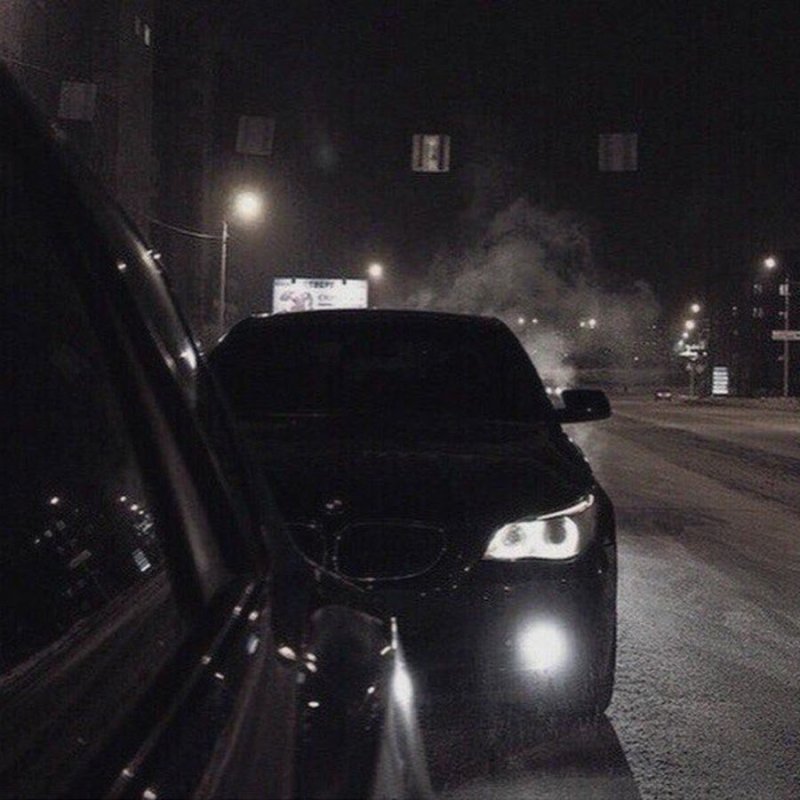 За рулем тонированной BMW m5 e60