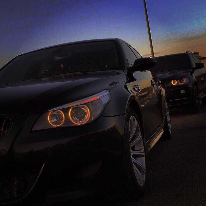 BMW e60 в темноте