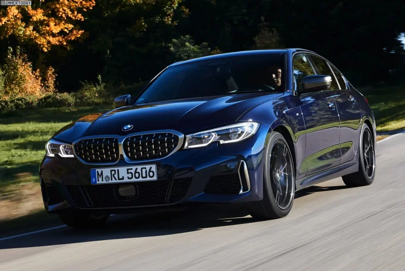 Черный BMW 3er