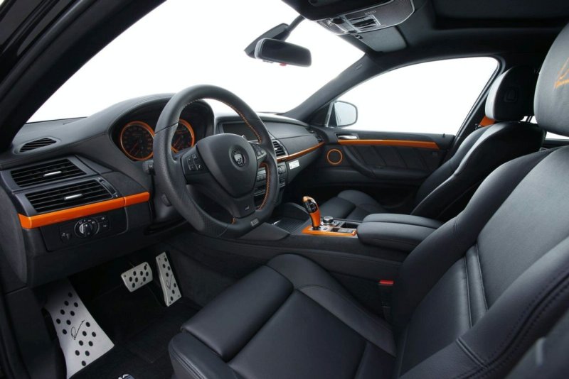 BMW x6 салон черный