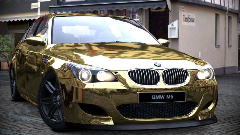 BMW m5 e60 Золотая