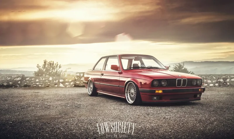 BMW e30 купе stance