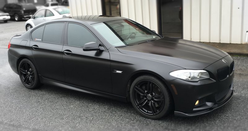 BMW f10 черный сатин