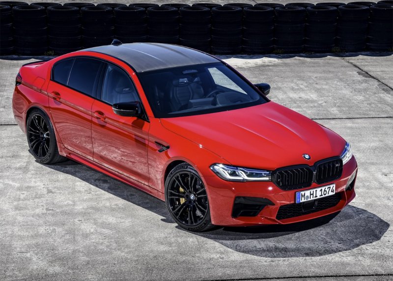 BMW m5 f90 красная