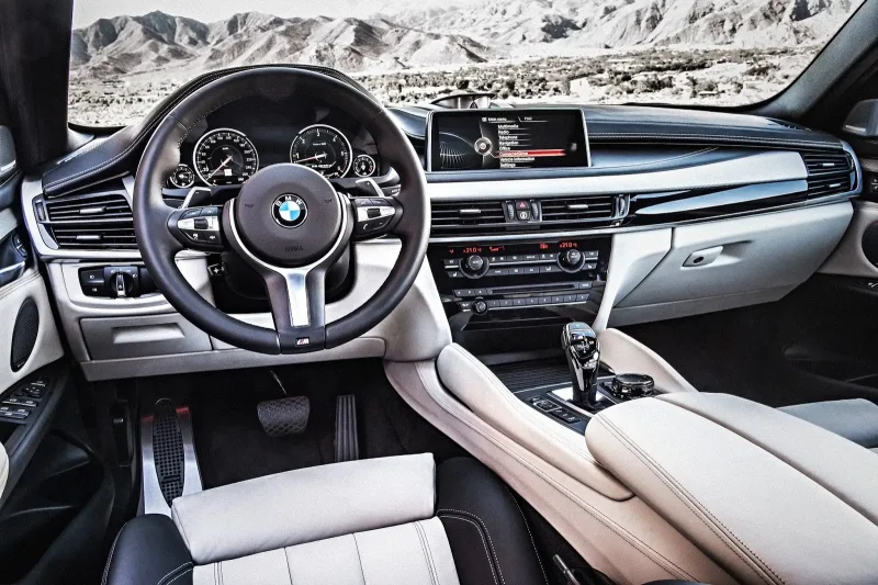 BMW x6 f16 салон черный