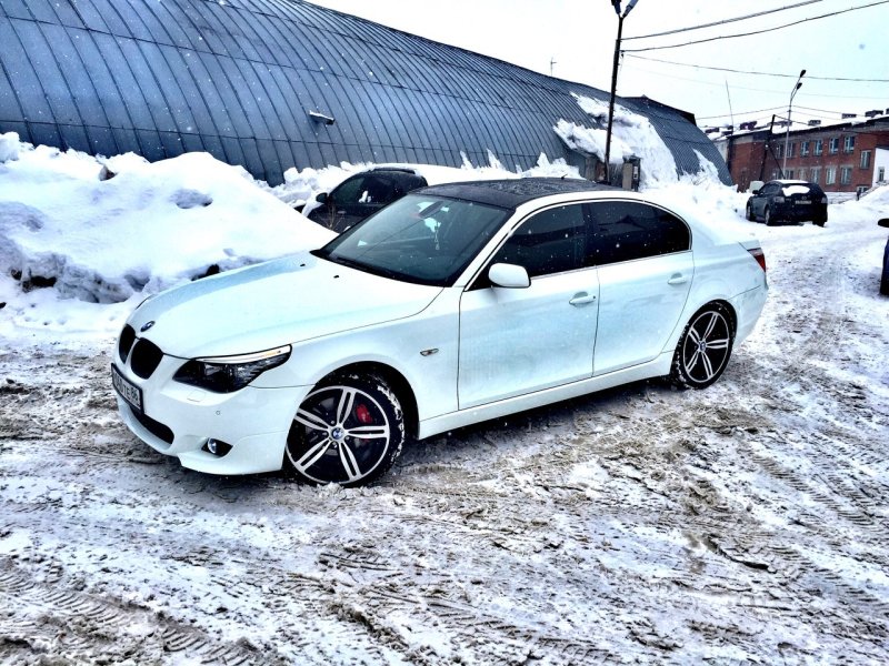 BMW e60 зима