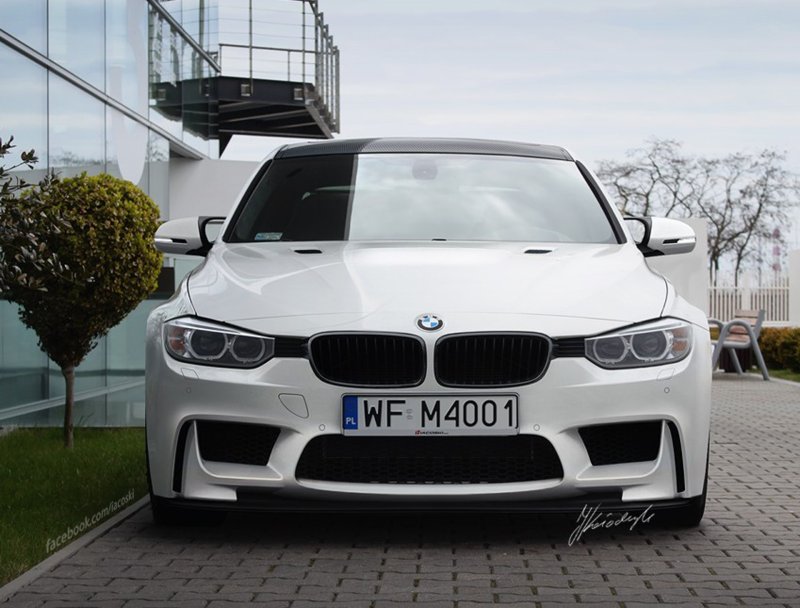BMW f32 белая