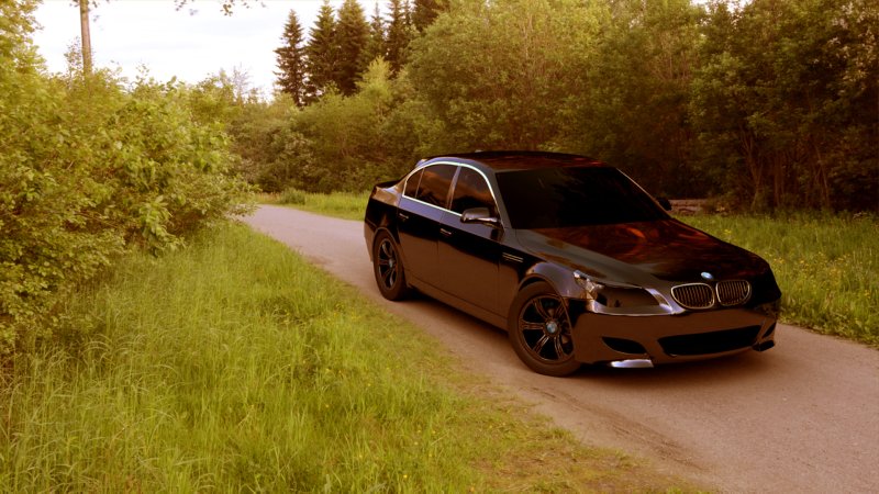 BMW е60 черная