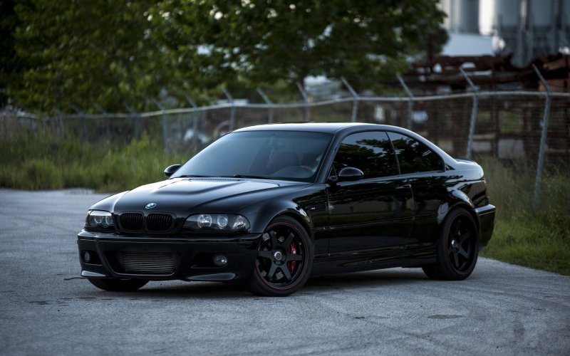 BMW e46 черная