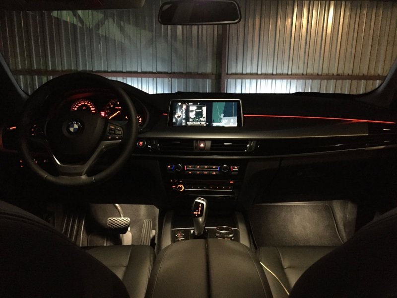 BMW x5 f15 салон ночью