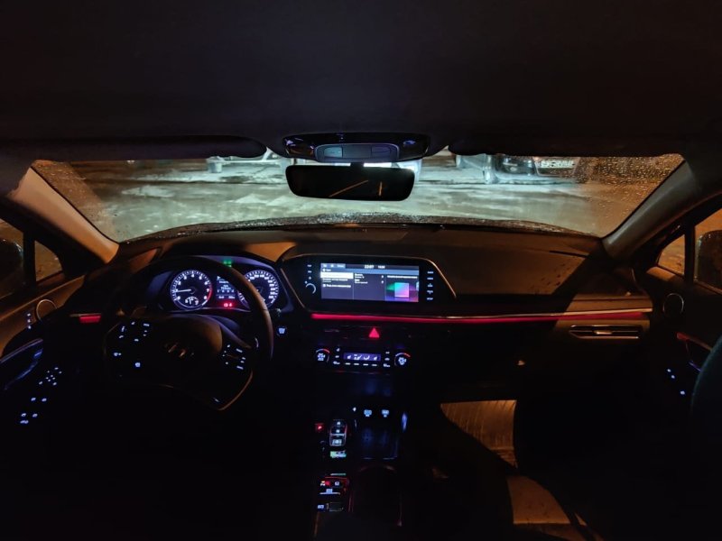 Hyundai Sonata 2022 подсветка салона