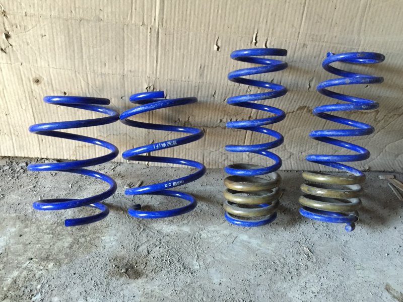 Заниженные пружины с передние е39