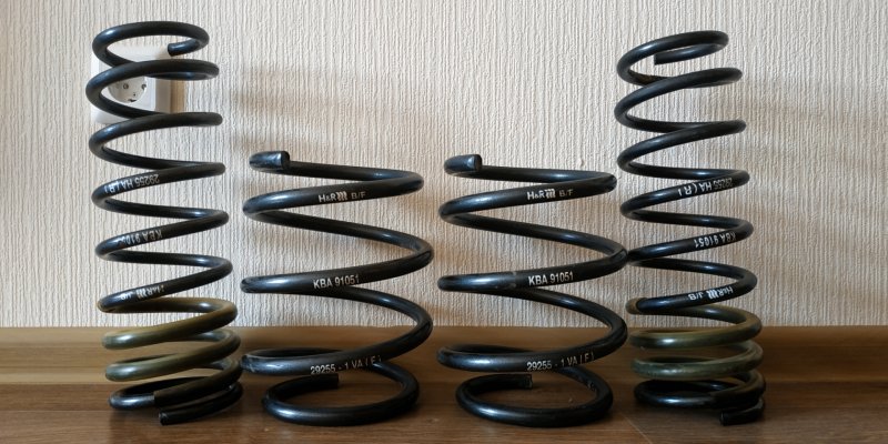 Синие пружины е34