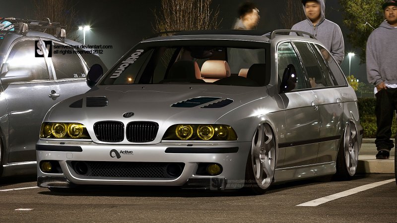 BMW e39 m5 черная