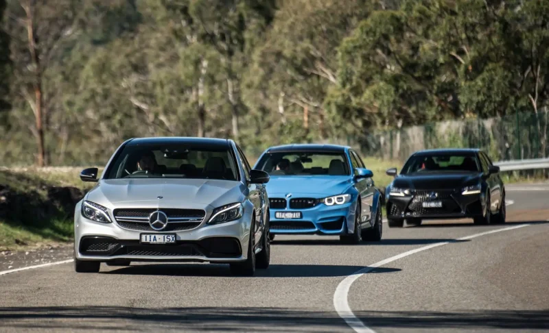 BMW m3 и Mercedes