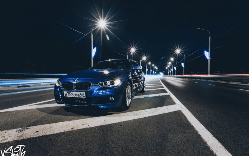 BMW ночной город