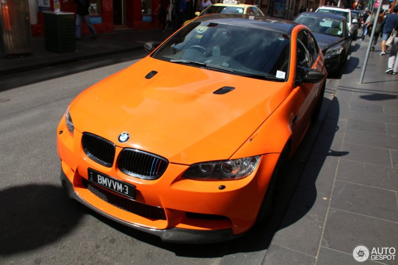 BMW m3 e92 Coupe Orange