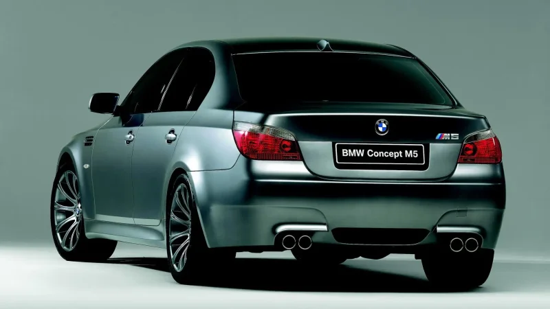 BMW e60 back view