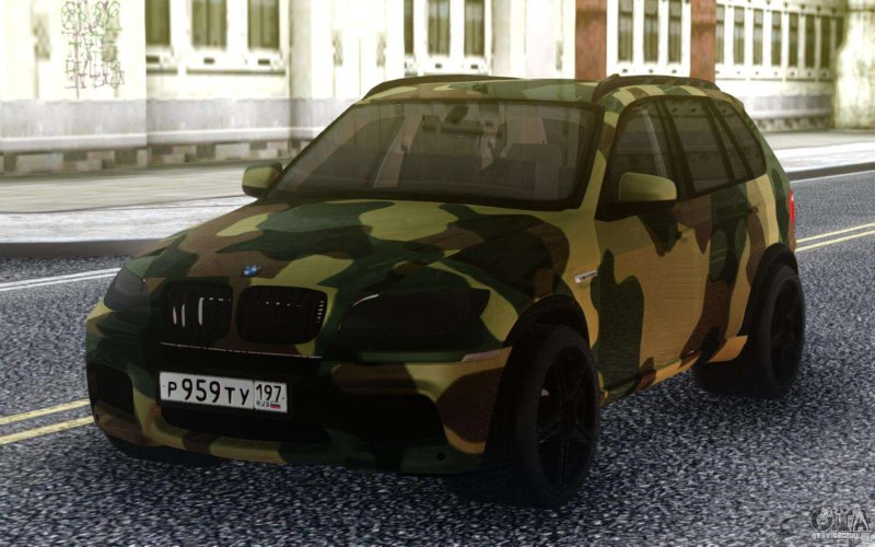 BMW x5m камуфляж