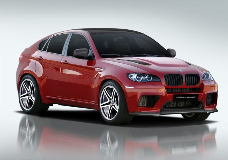 BMW x6m красный