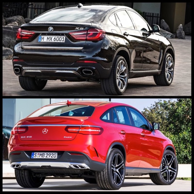 BMW x6 Mercedes GLE купе