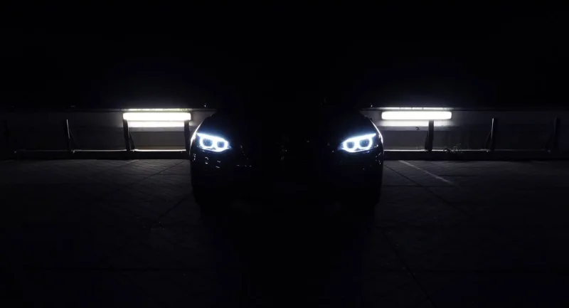 BMW f10 в темноте